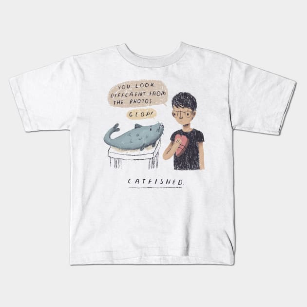 catfished Kids T-Shirt by Louisros